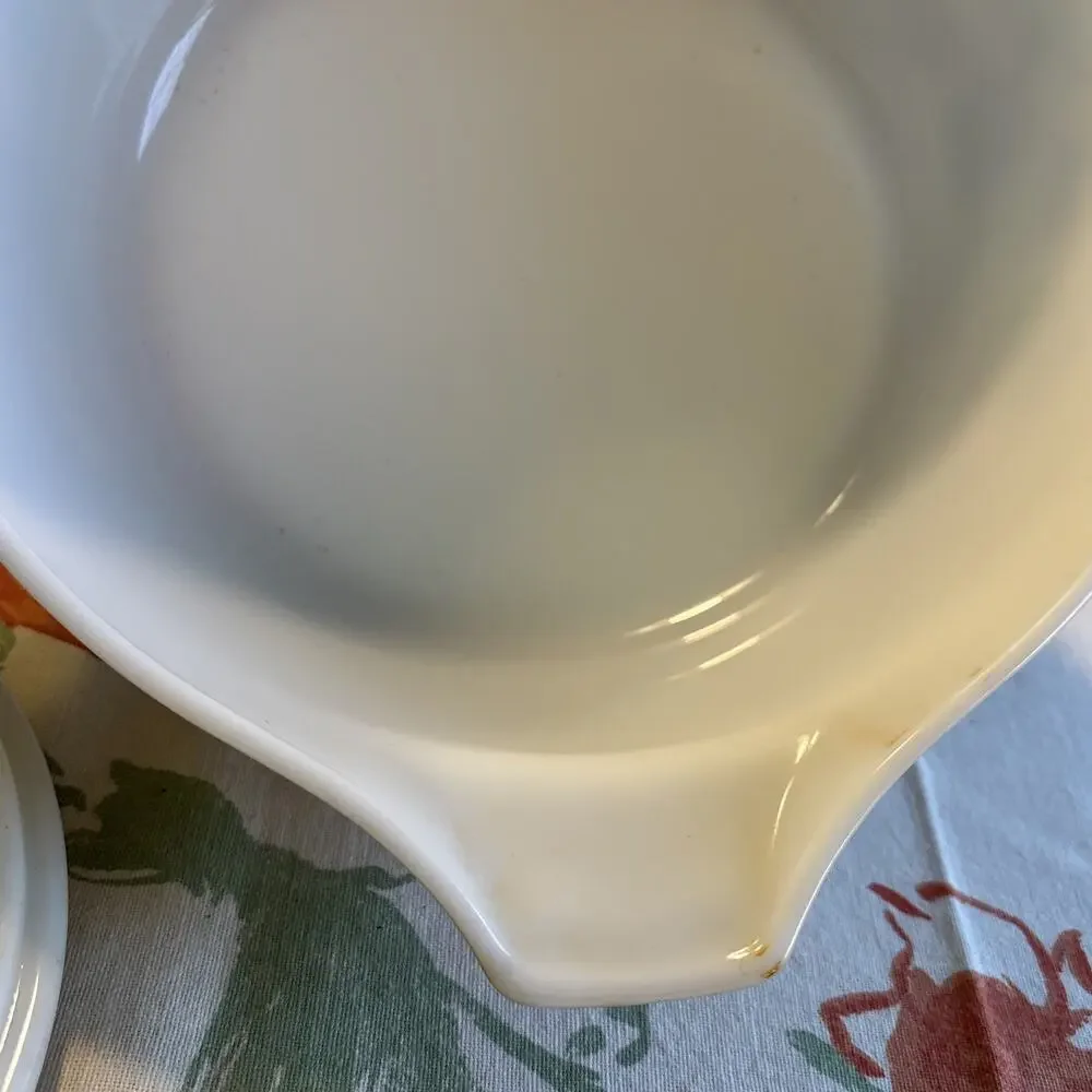 Vintage Pyrex Homestead Blue 2 1/2 Quart Casserole dish 475-B with matching lid
